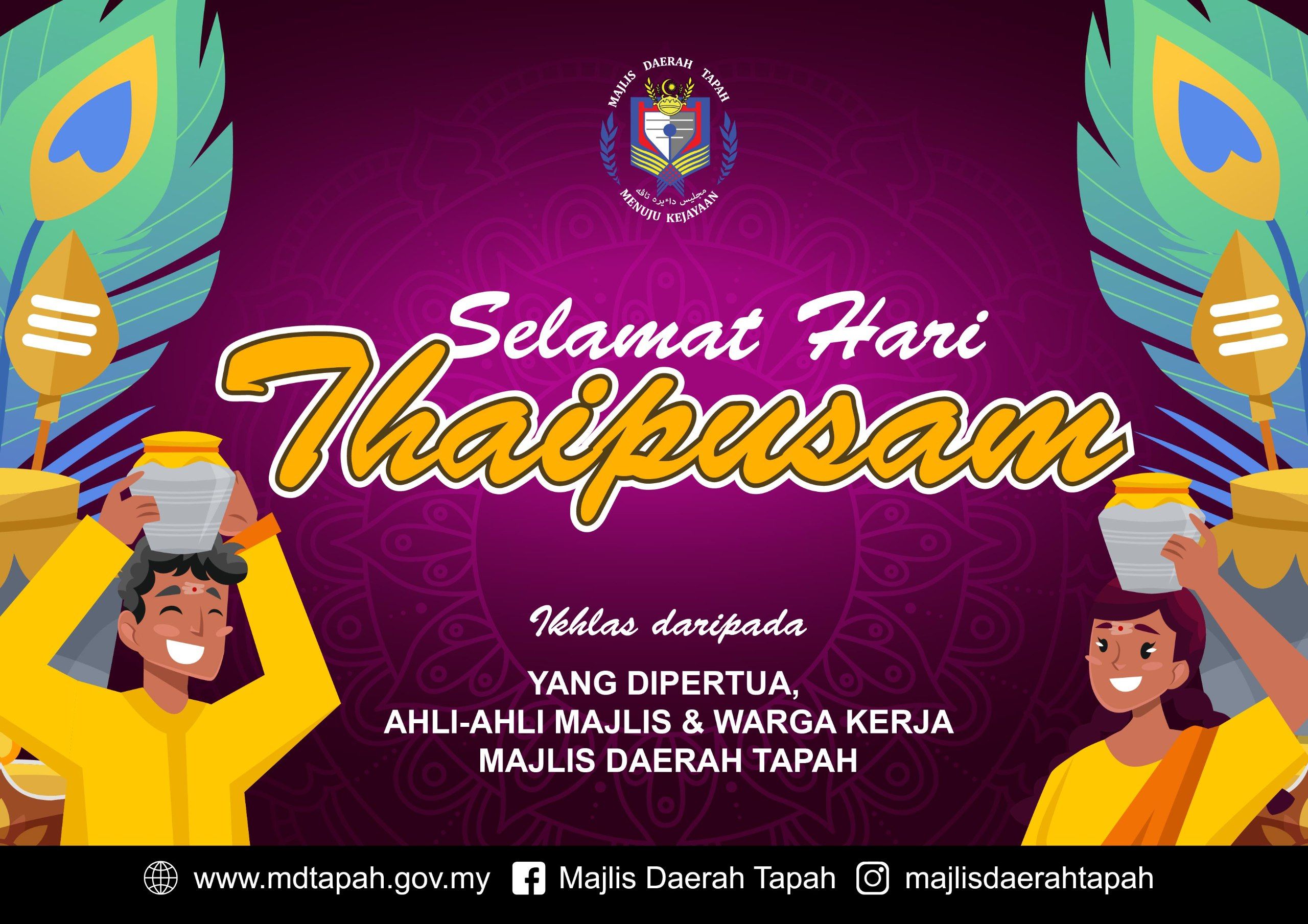 SELAMAT MENYAMBUT HARI THAIPUSAM 2026