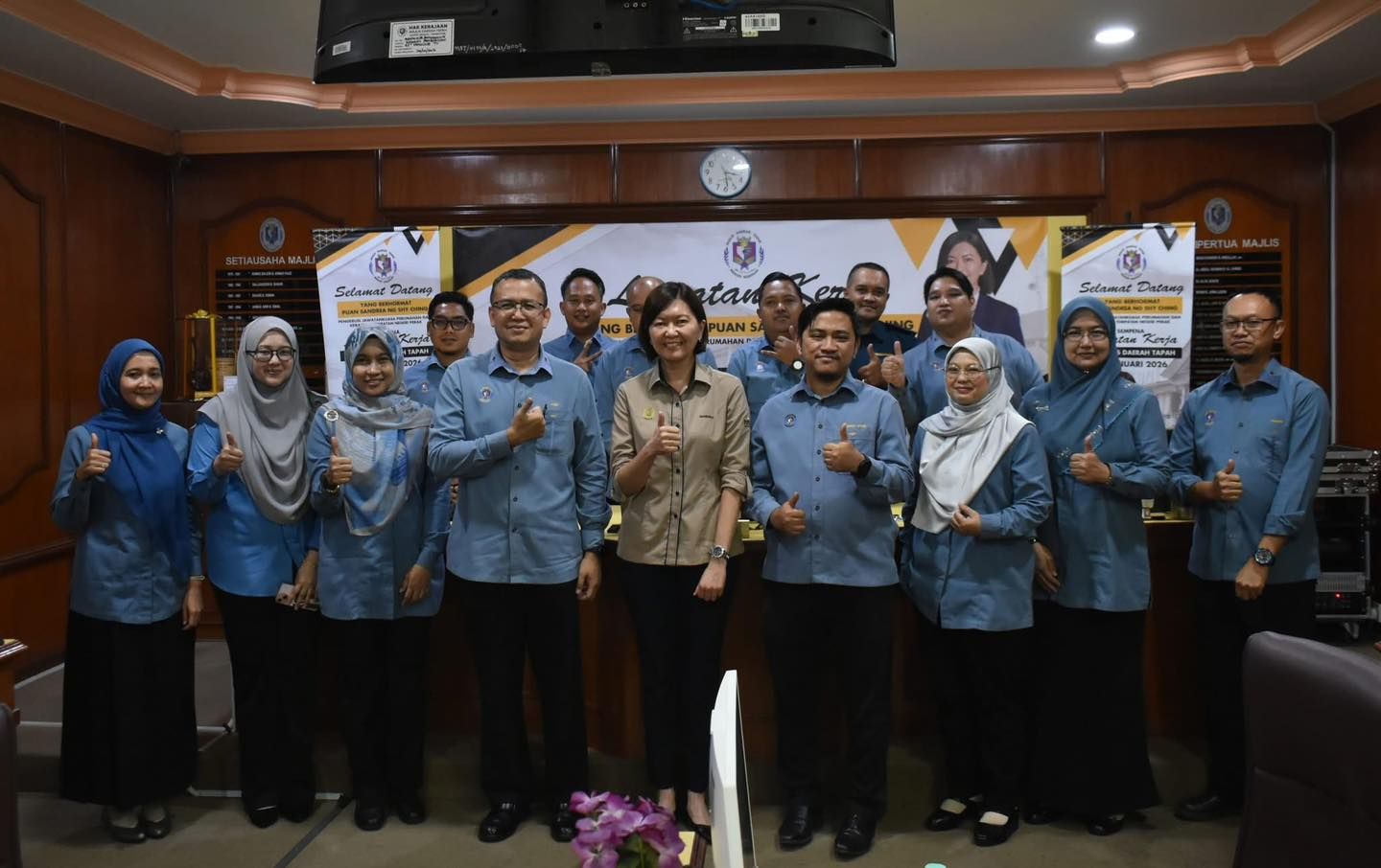 LAWATAN KERJA YB PUAN SANDREA NG SHY CHING KE MAJLIS DAERAH TAPAH